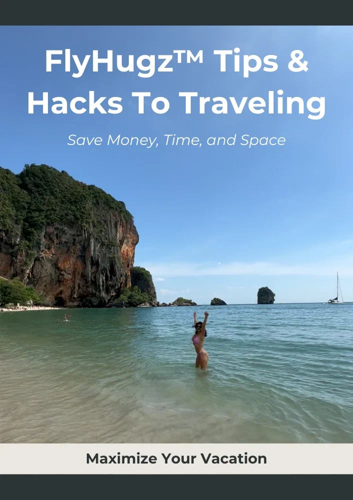 Free Flyhugz® eBook: Tips & Hacks for Travelers