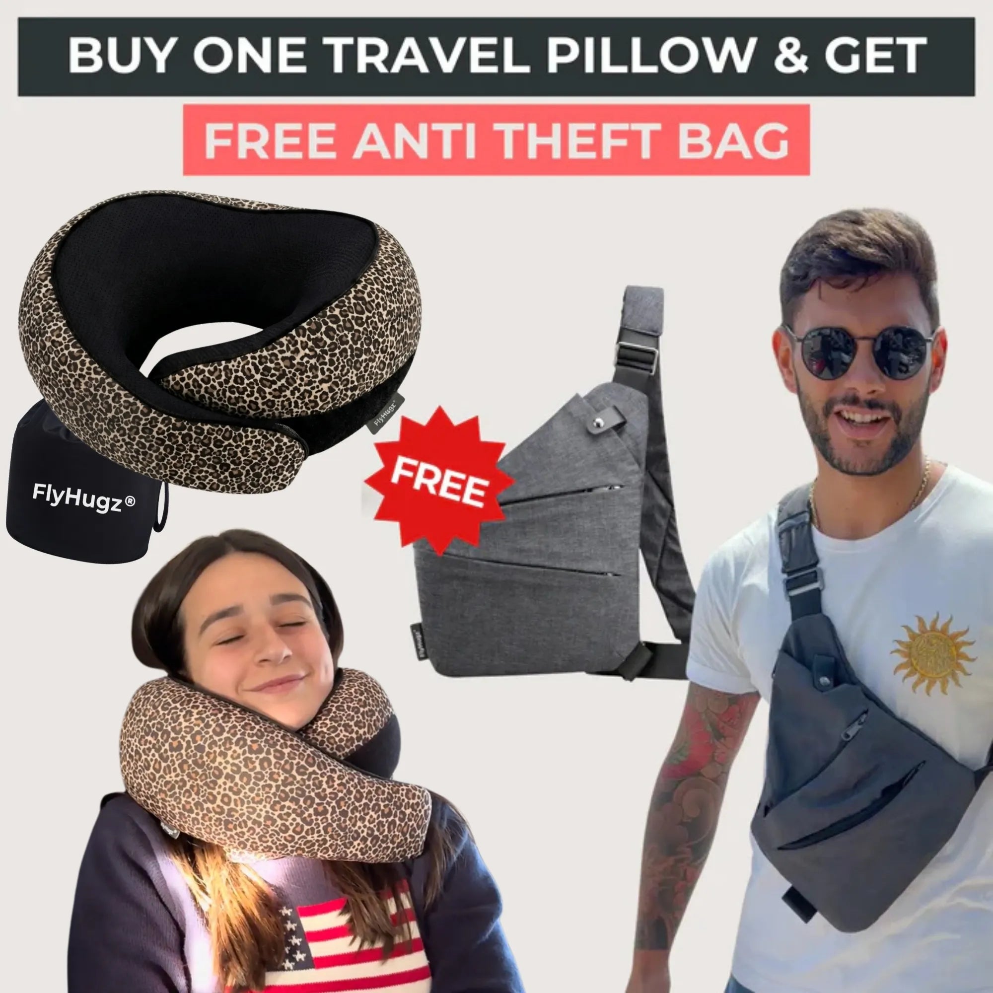 BOGO - Flyhugz® Travel Comfort & Security Bundle