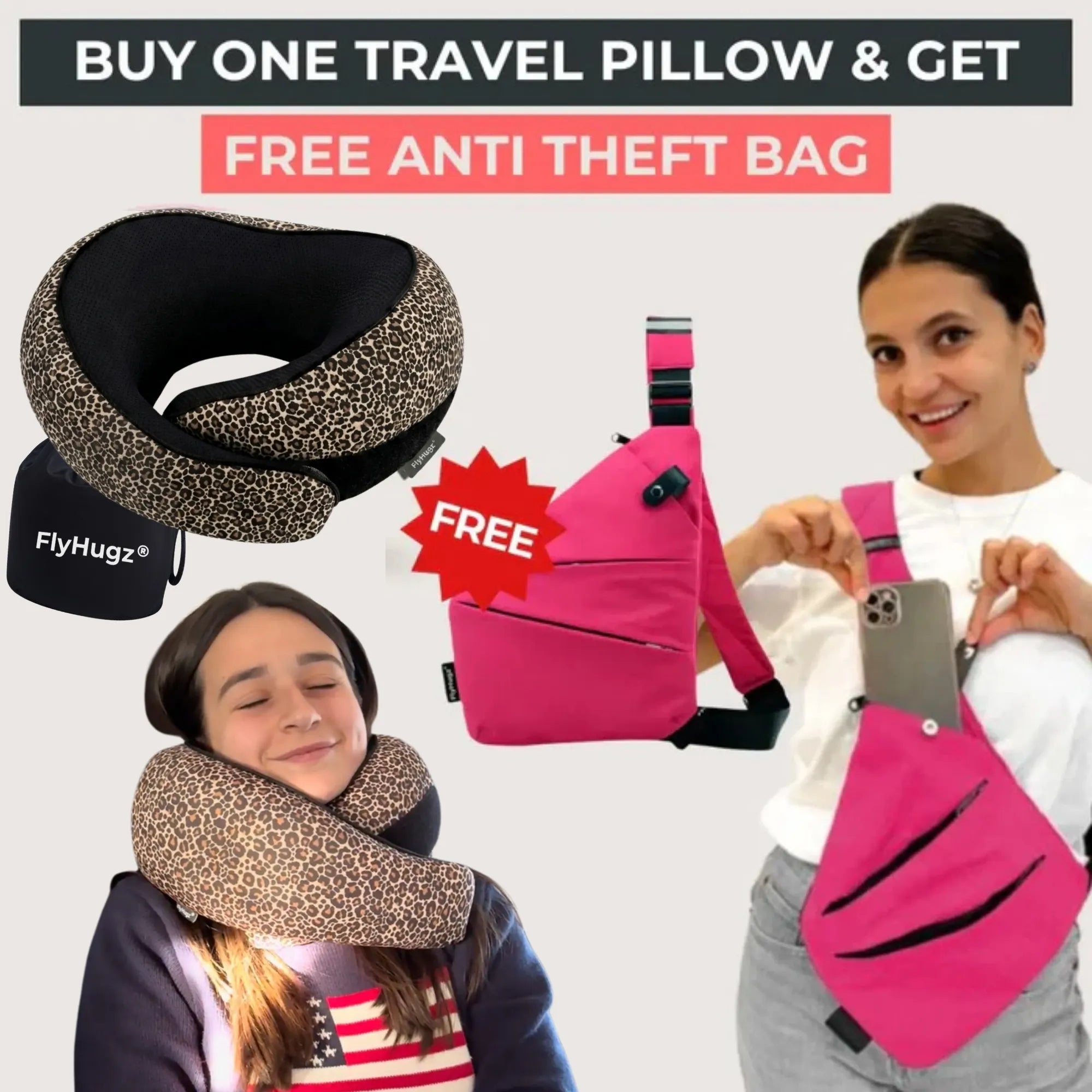 BOGO - Flyhugz® Travel Comfort & Security Bundle