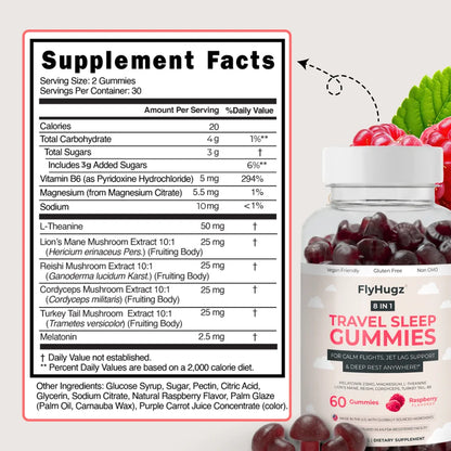 Flyhugz® Travel Sleep Gummies