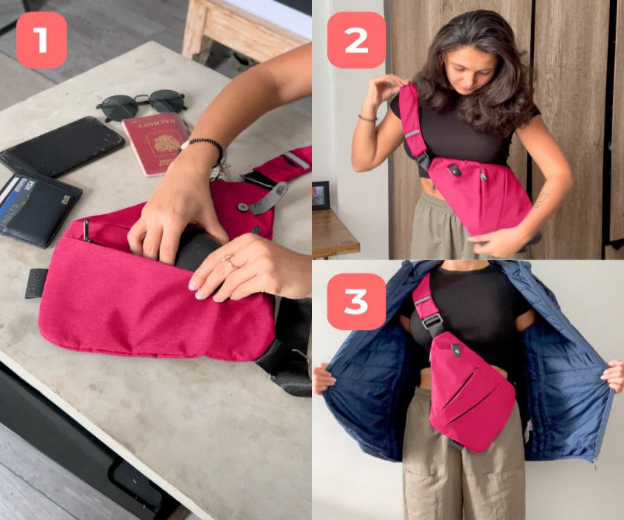 Flyhugz® Anti Theft Travel Bag Twin Pack